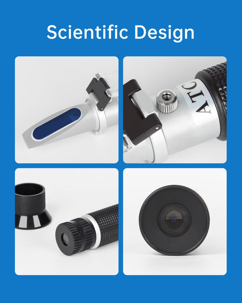 [Australia - AusPower] - LOHAND Brix Refractometer with Automatic Temperature Compensation(ATC), Precision Measuring Sugar Content for Wine/Fruit/Drink, Sugar Refractometer, Range:0-32% 0-32%Brix 