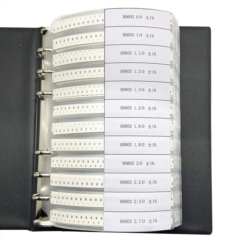 [Australia - AusPower] - 1% R0402 SMD Resistor Assorted Folder (0 ohm-10M ohm) 170value x 50pcs = 8500pcs Sample Book Resistor-0402 