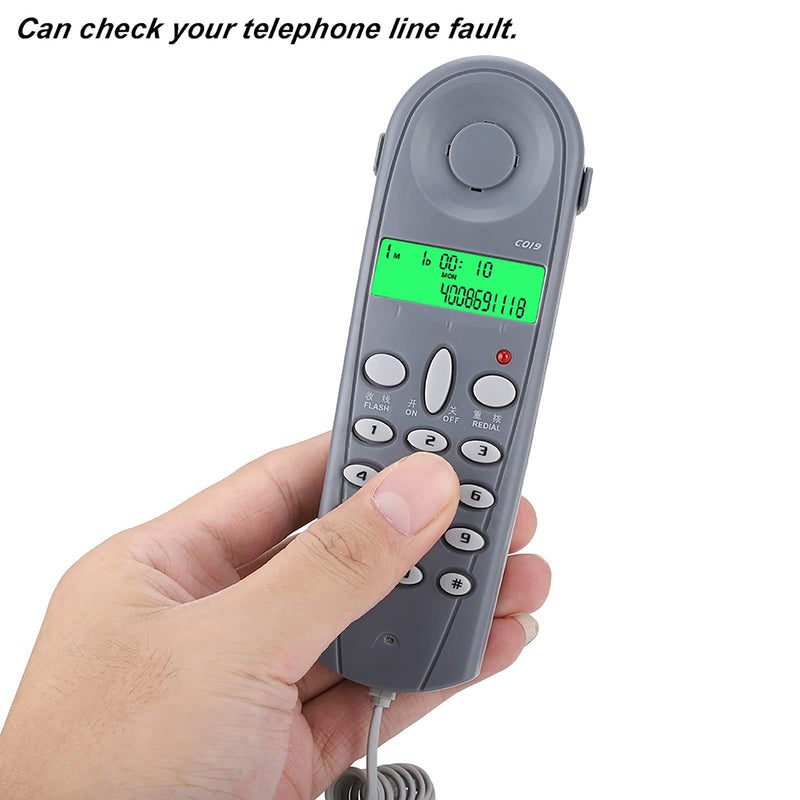[Australia - AusPower] - C019 Telephone Phone Line Network Cable Tester Butt Tester Lineman Tool Cable Set, Phone Tester with Connectors and Joiner Support DTMF Dual Caller ID, Blue 