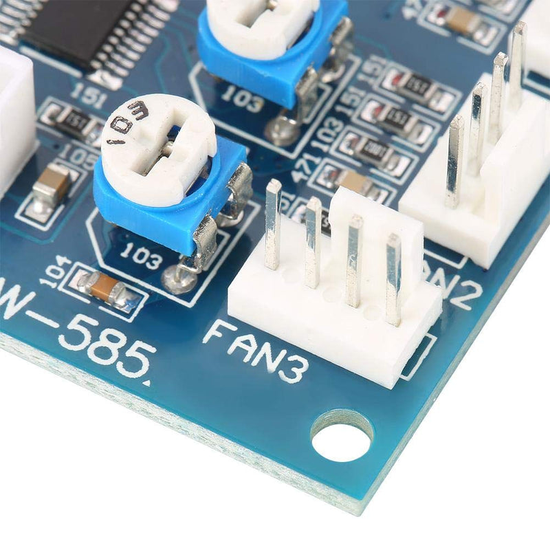 [Australia - AusPower] - Fdit DC 12V Four Wire Thermostat PWM Fan Speed Controller Governor Driver Module Temperature Relay for PC 