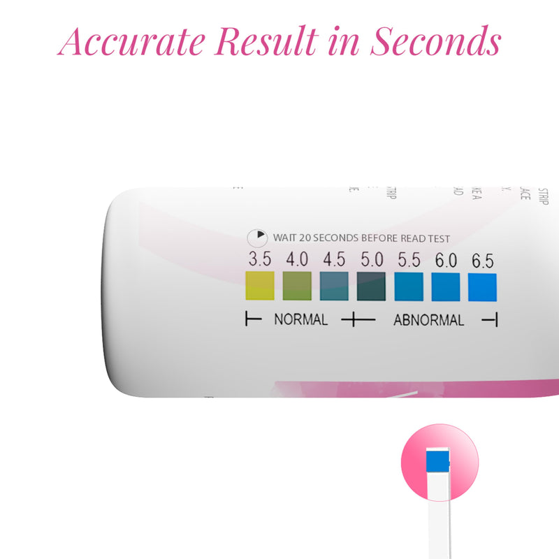 NATURELAND Vaginal pH Test Strips for Women – At-Home Test BV and Yeast Infection Kit, with BloomSense App, Accurate 3.5-6.5 Range, Foil-Sealed (80 Strips) 80 Strips