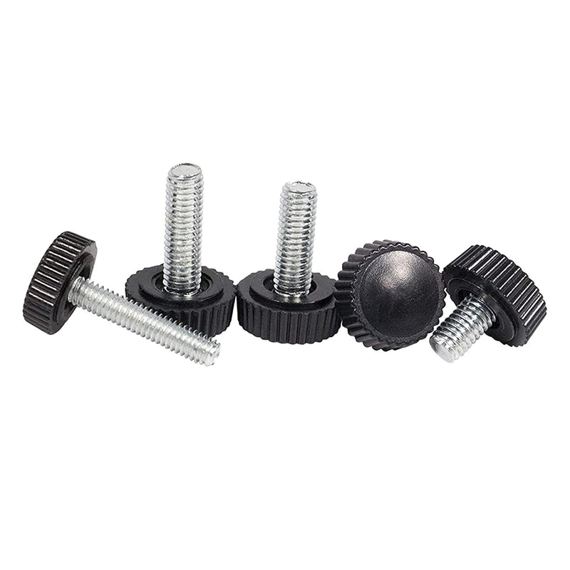 [Australia - AusPower] - M5x35mm Male Thread Thumb Screw Knobs,Grip Thumb Screw,Threaded Knurled Knobs Grip,Round Head Clamping Knobs (20 Pcs Black? M5x35mm(20 Pcs) 