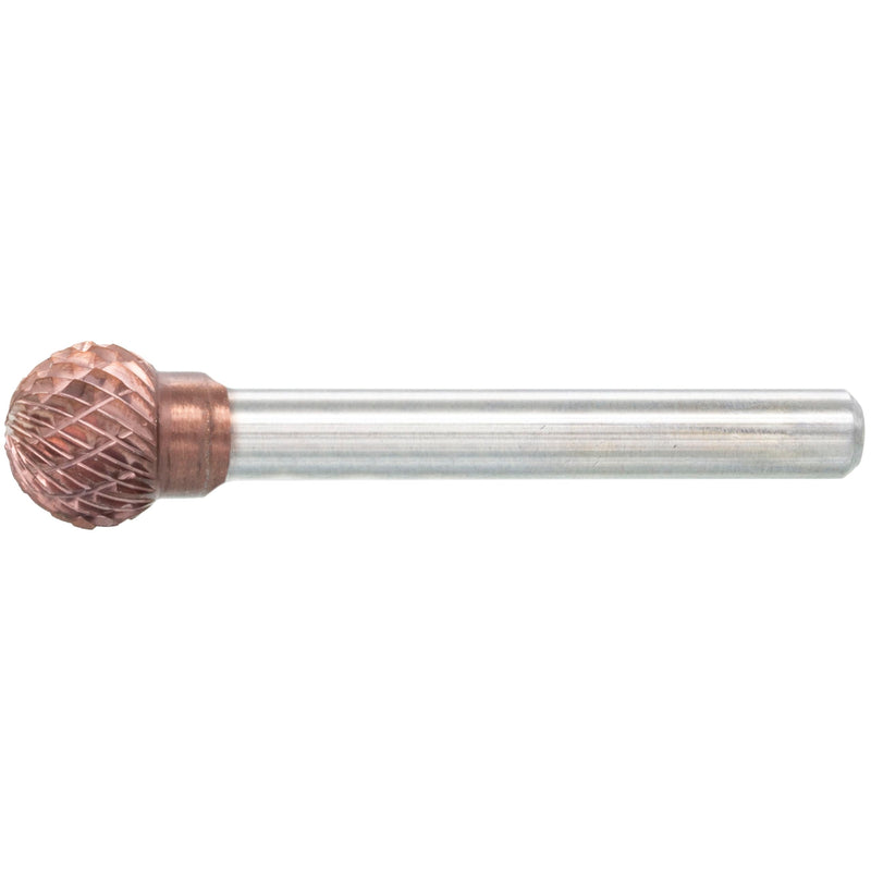 Ultra Co Coated Carbide Burr 12mm (Metric) Diameter with 6mm Metric Shank, (Specially with Chipbreaker) TJR... (Ball Shape)