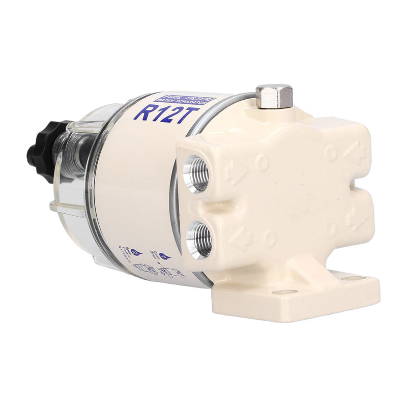 [Australia - AusPower] - Aramox Fuel Filter Water Separator, Marine Spin-On Fuel Filter Water Separator 30 GPH Flow Rate with Self-Bleeding Drain R12T Replacement 