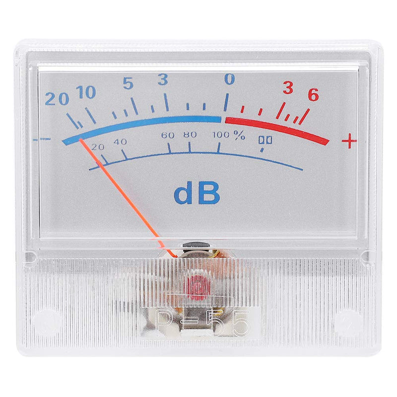 [Australia - AusPower] - Walfront VU Meter Power Amplifier High Precision DB Meter for Mixer Recording Studio Audio Testing Tool with Pointer Dial -20 to +6dB 