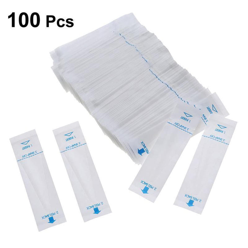 [Australia - AusPower] - 100 Pcs White Disposable Probe Covers for Digital Oral Thermometers Rectal Thermometer Sleeves Universal Probe Covers for Thermometer Safe and Sanitary and Healthy Easy to Use 