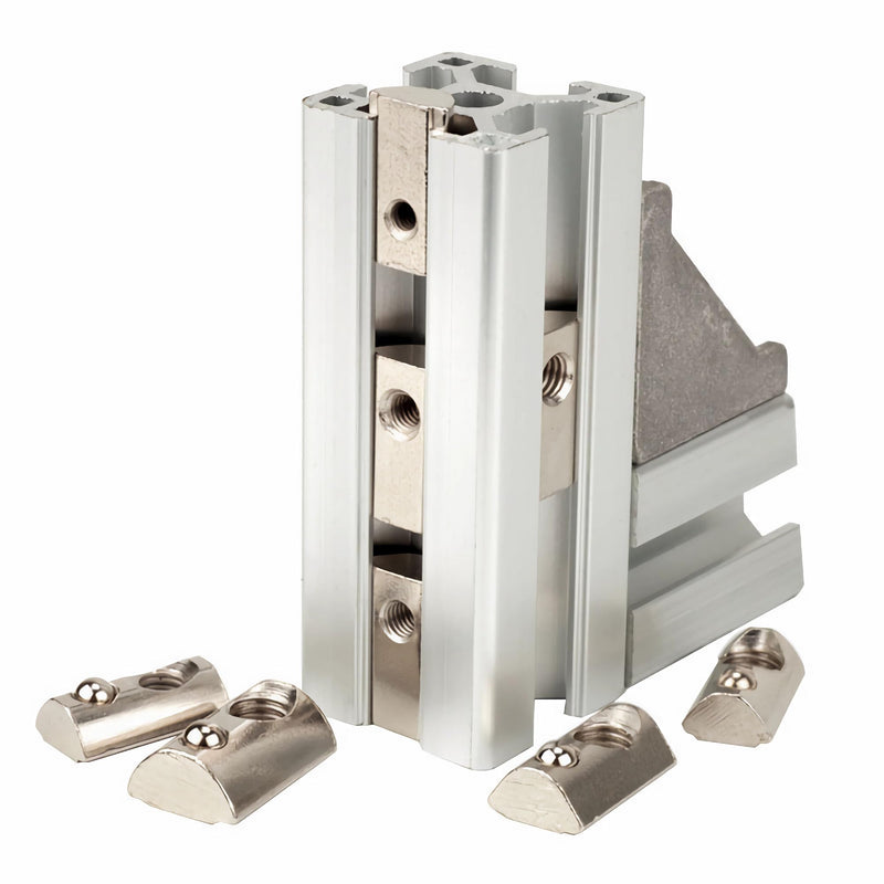 [Australia - AusPower] - 10PCS M8 Spring T Nut European Standard 4040 Series Aluminum Extrusion, Roll Ball Elastic Nuts, Roll-in T Spring Nuts, M8 Half Round T Nut Tee Slot Nuts for 4040 Series Aluminum Profile 40M8-Ball 