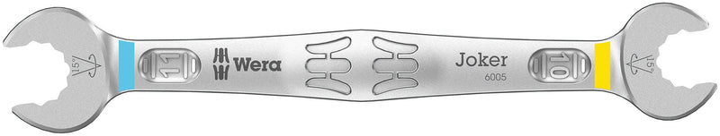Wera - 05020314001 - Double open-ended wrench set, 6005 Joker 4 Set 1 Double open-ended wrench set, 4 pieces 4 pièces