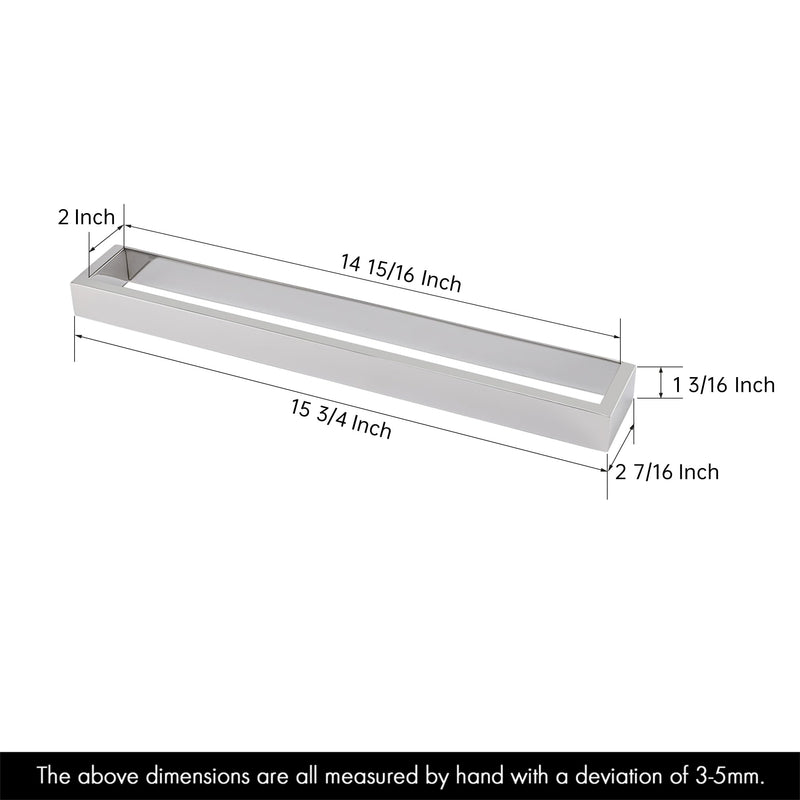 KES Bathroom Towel Rack 16-Inch Self Adhesive Towel Bar Modern Towel Holder Organizer Storage Holder No Drilling SUS 304 Stainless Steel Polished Finish, A23000S40DM