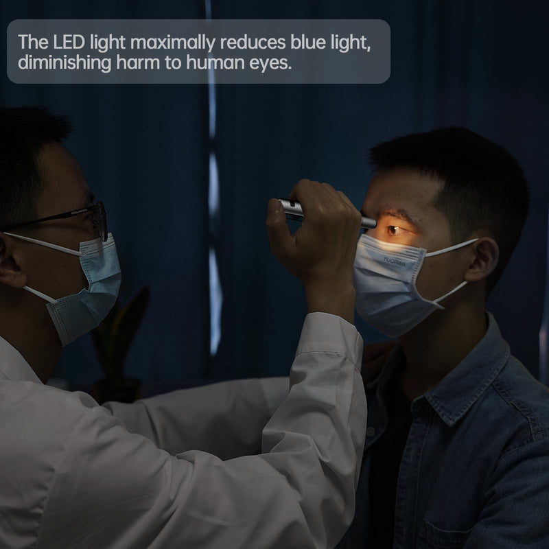 [Australia - AusPower] - RISEMART Rechargeable Pen Light for Nurse, Rechargeable LED Portable Medical PenLight for Nurse, Doctor, First Aid, EMT, Nursing,Nursing Student,Warm/Cool White Silver1 