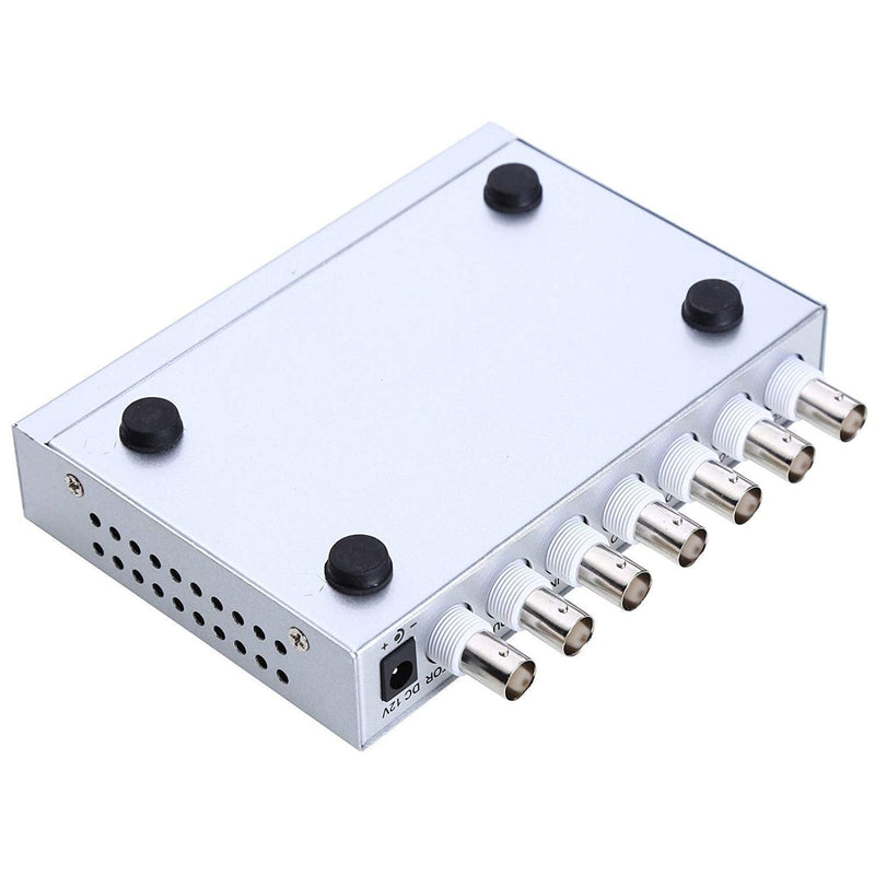 [Australia - AusPower] - UHPPOTE 4 Channel Color Quad System Video Splitter CCTV DVR Camera Processor Remote Control with 7 BNC Adapter 