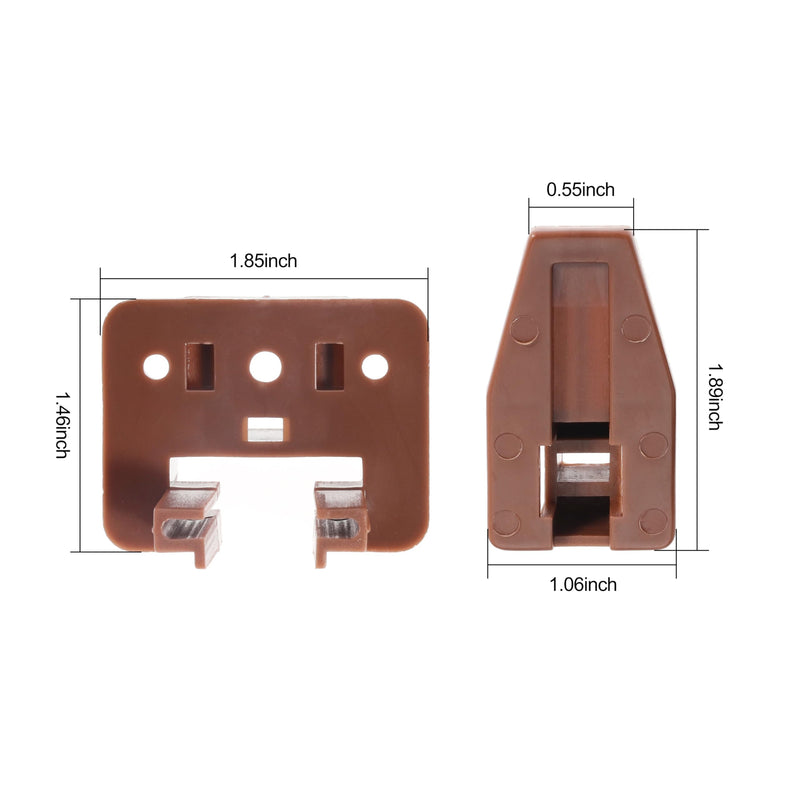 [Australia - AusPower] - 10PCS Drawer Slide Track Guide Glide for Center Mount Drawer for Dressers and for Nightstand for Kenlin for Rite-Trak 1 Drawer Systems (Please Check The Size Before Purchasing) 10Pcs 