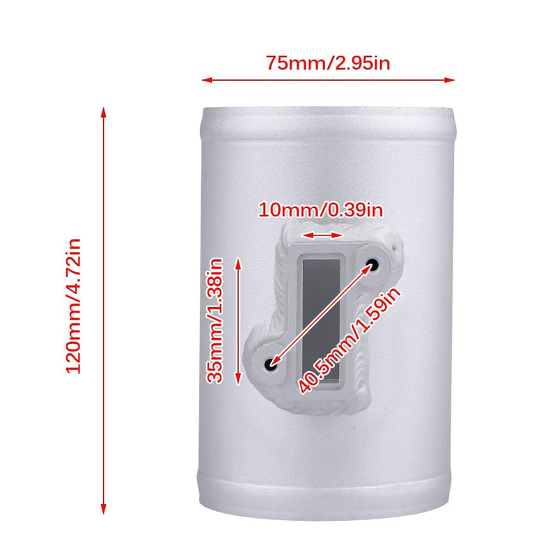 Aramox MAF Adaptor 75 mm Air Flow Meter Bracket, Air Flow Sensor Adapter Inlet Blade Holder Base for MAF 75 mm