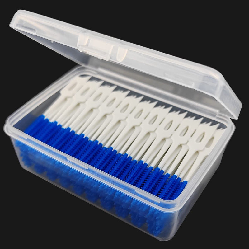 [Australia - AusPower] - 400PCS Dual-Use Interdental Brushes Soft Silicone Dental Picks Toothpicks Between Teeth Brush, Tooth Flossing Brush for Cleaning Orthodontic Wire Toothbrush Clean Tool 