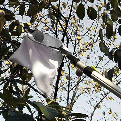Fruit Picker, Large Capacity Fruit Picking Tool with Unique Branch Hook V Shaped Blades and Storage Bag for Orange Pear Mango Nut Picking