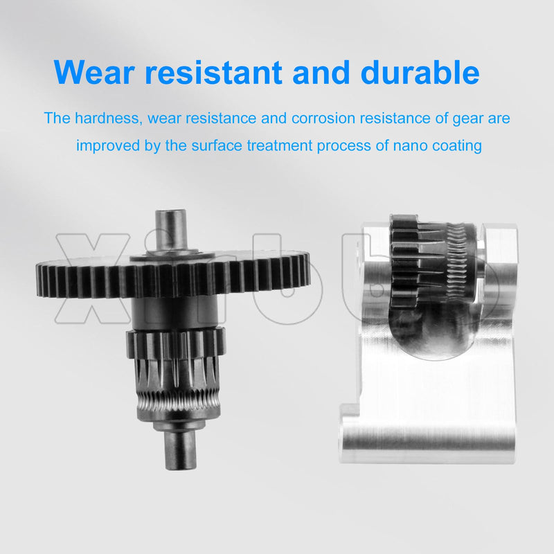 Ad5m Exturdr Gear 3D Printer Accessories Adventurer 5M/ 5M Pro Upgrade Nano-Coating Gear Kit Replacement: Integraded Shaft CNC Skeletonized Straight POM-Gears for Direct Drive AD5M Extruder Hotend