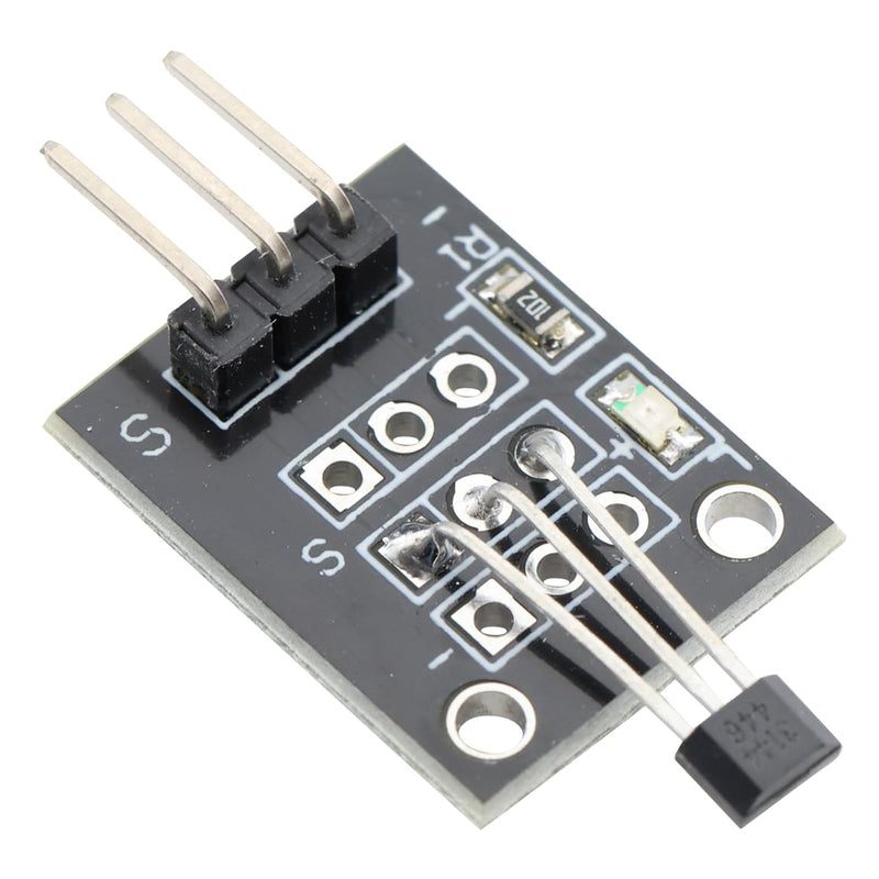 KY-003 Hall Effect Magnetic Sensor Module 4.5V - 24V Hall Sensor Non-Contact Detection Magnetic Fields for Arduino PIC AVR Smart Cars (Pack of 6)