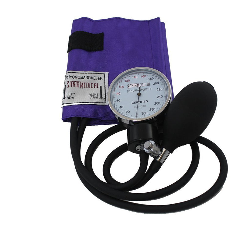 [Australia - AusPower] - Santamedical Adult Deluxe Aneroid Sphygmomanometer with Stethoscope, Cuff and Carrying case Visit The Santamedical Store & Santamedical Taylor Percussion Hammer 