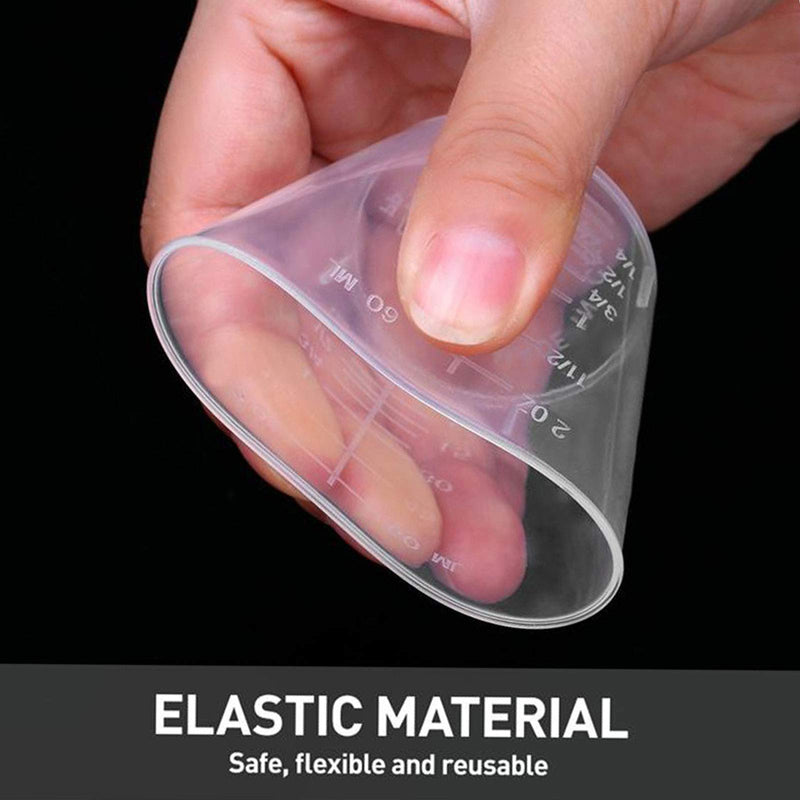 [Australia - AusPower] - 50PCS Plastic Medicine Cups, 60ml/2oz Clear Reusable Graduated Cups Transparent Scale Measuring Cups, Measure Container for Mixed Pills, Liquid Medication 