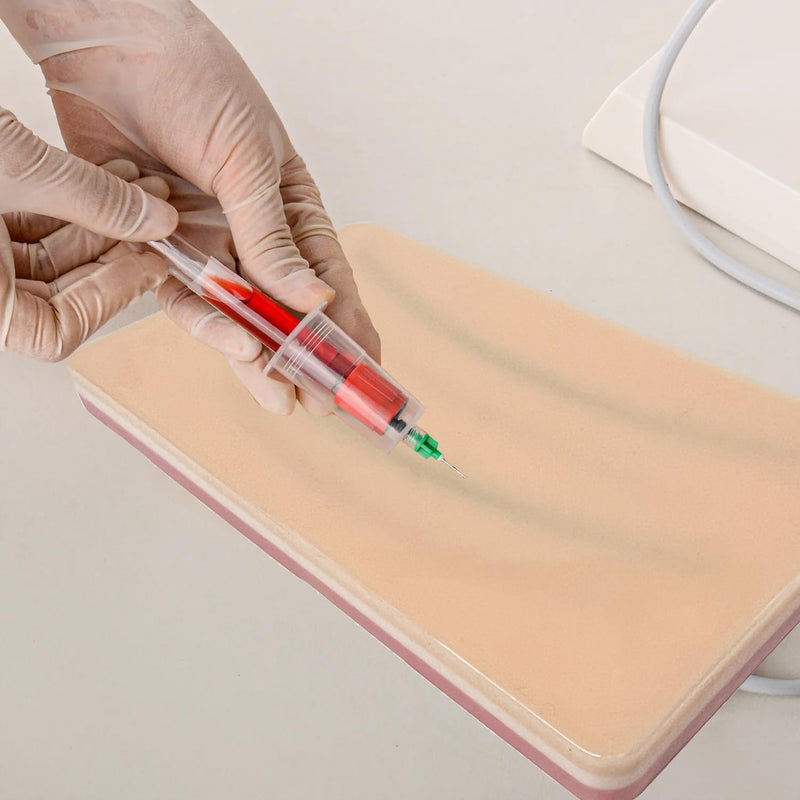 [Australia - AusPower] - ?Injection Practice KIT for IV Phlebotomy Blood Draw Nurse?- 5 in 1 Silicone IV Injection Practice Kit with 4 Veins Imbedded - Suture Practice Kit - Blood Return Function 