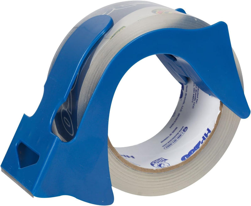 Duck High Performance Clear Packing Tape Dispensers - 4 Rolls of HP260 Strong Packaging Tape for Shipping, Moving, Mailing & Storage Boxes - 3" Core, 1.88 Inch x 60 Yards, Clear (847667)