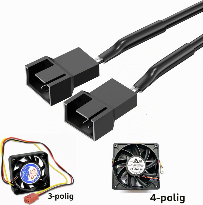 12 V PC Fan Speed Controller, USB DC 5 V Step Up to 12 V 2-Pin Fan Speed Controller Governor with 1 to 2 PC Fan Power Adapter Cable 12 V 1 to 2