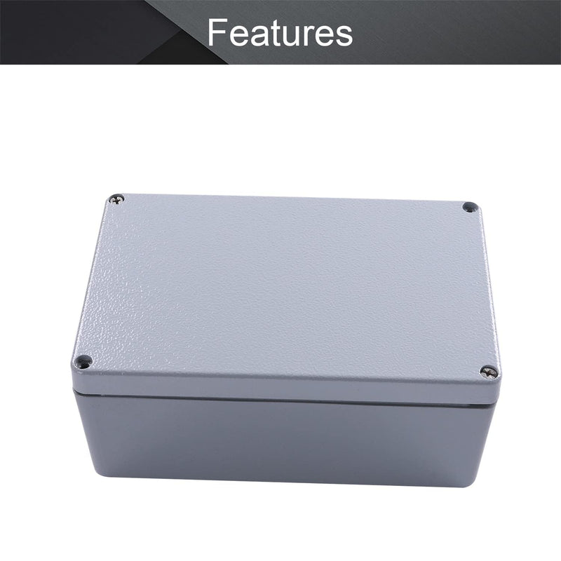 Fielect Aluminum Enclosure Project Box Waterproof IP65 Metal Junction Box Universal Electrical Project Enclosure Box, 7.40" x 4.72" x 3.07" 7.40" x 4.72" x 3.07"