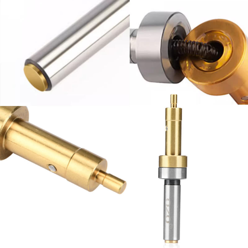 [Australia - AusPower] - Hilitand 1 Piece Mechanical Edge Finder Stainless Steel Cylinder Shank 10mm Shank Diameter 8.5cm Total Length for Metal Plastic Wood 