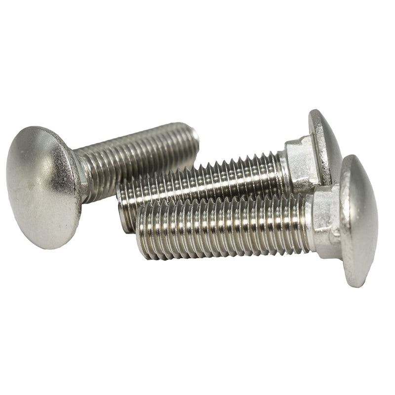 [Australia - AusPower] - 3/8"-16 X 2-1/2"(10pc) Stainless Carriage Bolt, 18-8 Stainless Steel Full Thread Coverage,Carriage Bolt,by SANTIE 3/8"-16 X 2-1/2"(10pc) 