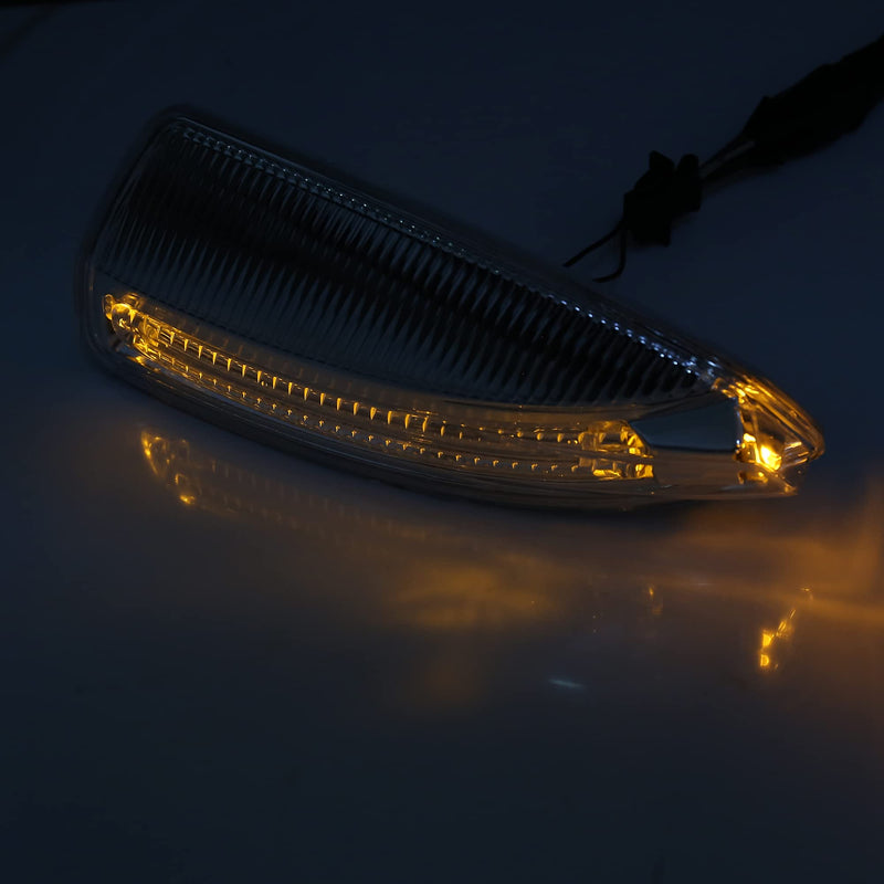 [Australia - AusPower] - X AUTOHAUX Pair Fit for Mercedes Benz W204 C Class C250 C300 C350 C63 Right Left Side Door Wing Mirror Turn Signal Indicator LED Light OE# 2048200821 2048200721 