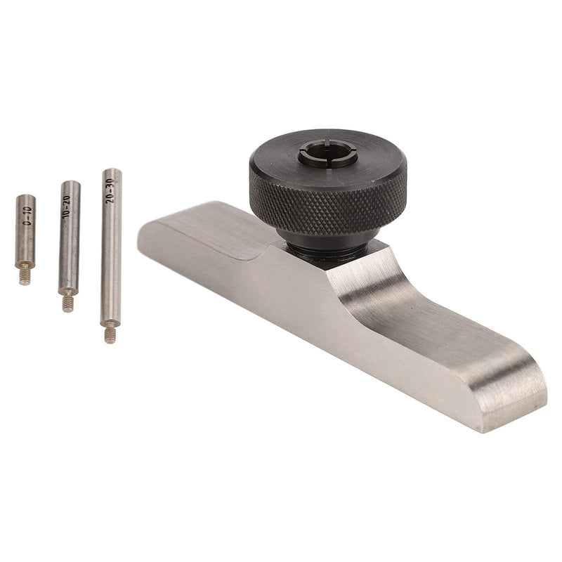 [Australia - AusPower] - Depth Dial Indicator Base, Hardened Stainless Steel, Smoothly Operation, Secure Clamping, 3 Extension Rods, for Precise Measurements (103 * 17mm) 103*17mm 