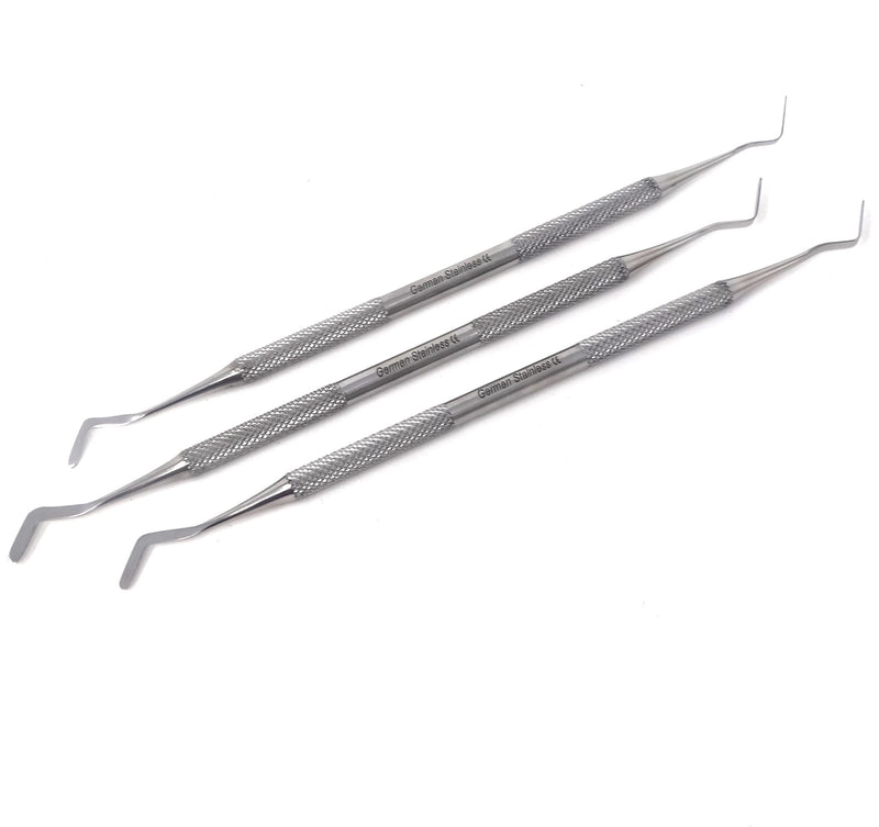 [Australia - AusPower] - Set of 3 pcs Dental Heidmann Spatula Composite Plastic Filling Restorative Scalers Kit Instruments with Ergonomic Non Slip Handle 