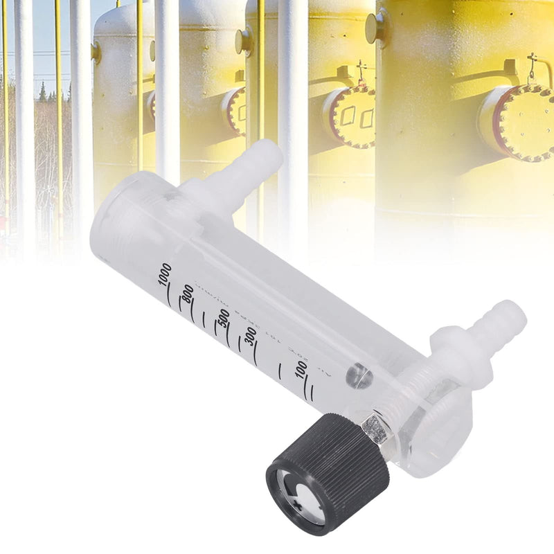 Gas Flow Meter Tester Air Adjustable Panel Measuring Control Flow Meter 10-1000ml Min Durable Acrylic Material for Gas Measurement