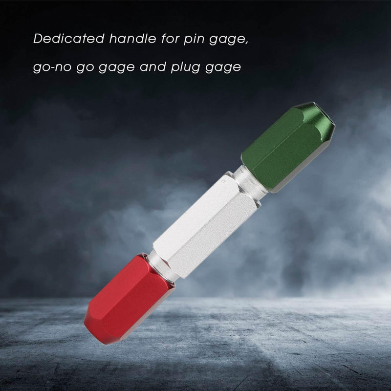 [Australia - AusPower] - Fafeicy 2PCS Aluminum Alloy Double End Pin Gage Handle Go No Go Plug Gage Handle 0.3‑16mm 