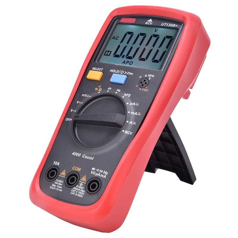 [Australia - AusPower] - Multimeter Portable Automatic Range Digital Multimeter Capacitance Resistance Tester Handheld Multimeter 