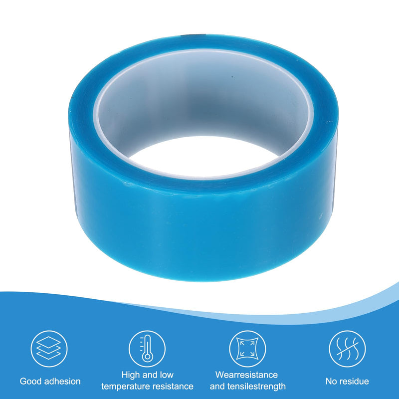 PATIKIL 40mm x 50m Refrigerator Tape PET Fridge Non-Residual Adhesive Tape for Fixing Drawer Refrigerator Air Conditioner Printer Sky Blue