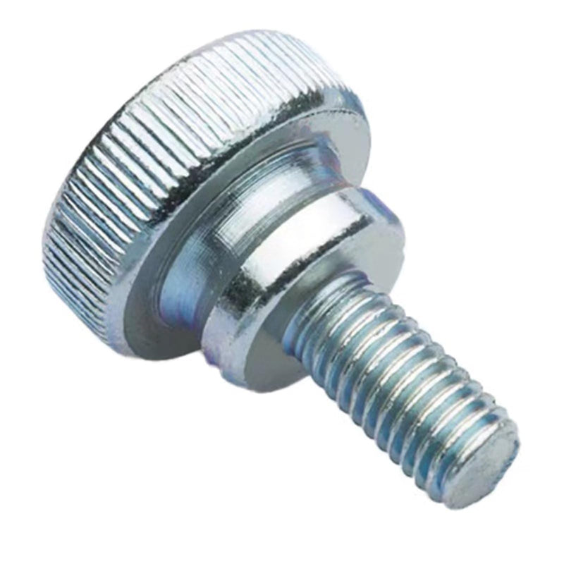 [Australia - AusPower] - M8-1.25 x 14mm Znic Plated Flat Knurled Head Fully Threaded Thumb Screws Bolts Fastener,Threaded Knurled Grip Knobs Thumb Screw,Vesa Screws, Monitor Mount Screws for TV and Monitor Mount,6 Pcs M8-1.25x14mm?6 Pcs? 