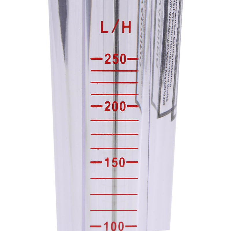 [Australia - AusPower] - Rotameter, Flow Meter Water Flow Meter Plastic Tube Type 25-250L/H Instantaneous Water Flow Meter Flowmeter 