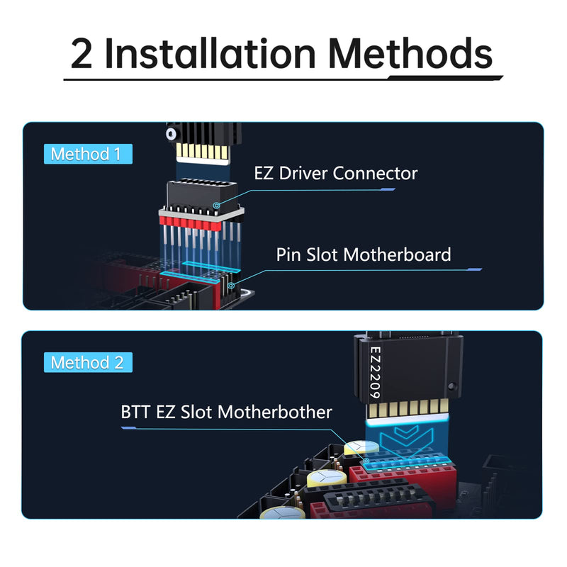 BIGTREETECH EZ2209 V1.0 Stepper Motor Driver 5PCS Stepstick Mute EZ2209 Compatible with SKR 3 EZ Manta E3 EZ 3D Printer Controller Main Board 5*EZ2209