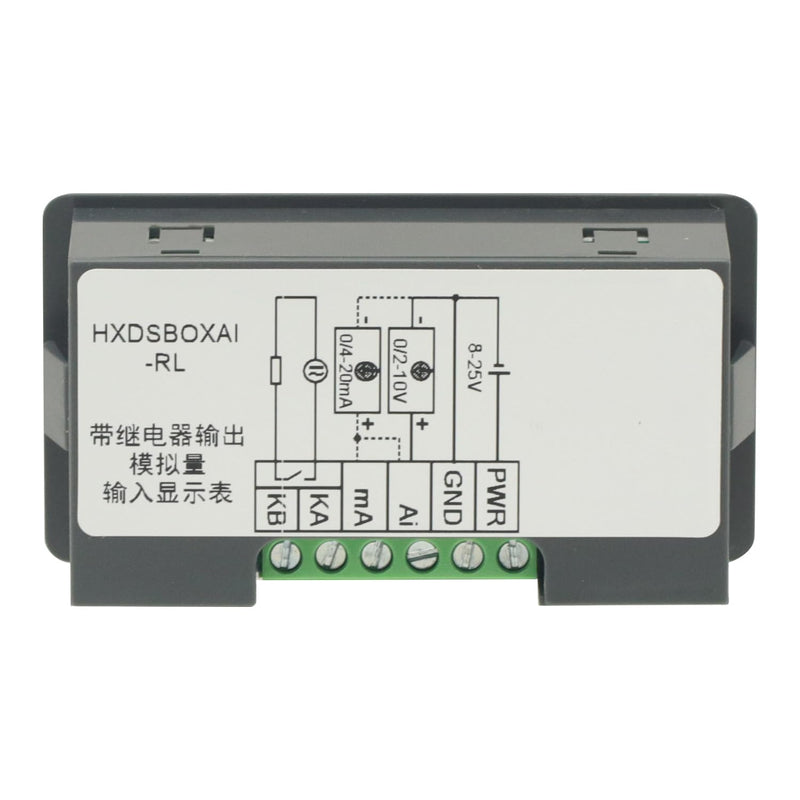 [Australia - AusPower] - Digital Display Meter 0-10V 0-20mA 2-10V 4-20mA Analog Signal Input Panel Meter Standard/RS485/Relay (with Relay Output) With Relay Output 
