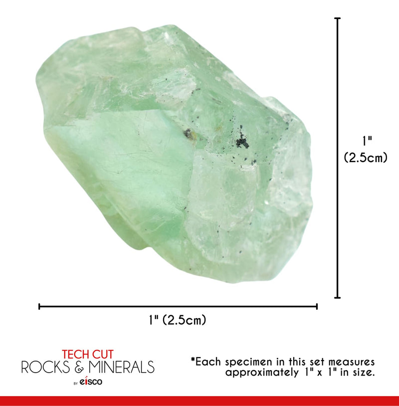 [Australia - AusPower] - EISCO Moh's Hardness Kit, 12 Pieces - includes 9 Rock & Mineral Specimens, 1" Each - Geology Activity for Exploring & Identifying Minerals Using Moh's Hardness Scale - Tech Cut Rocks 