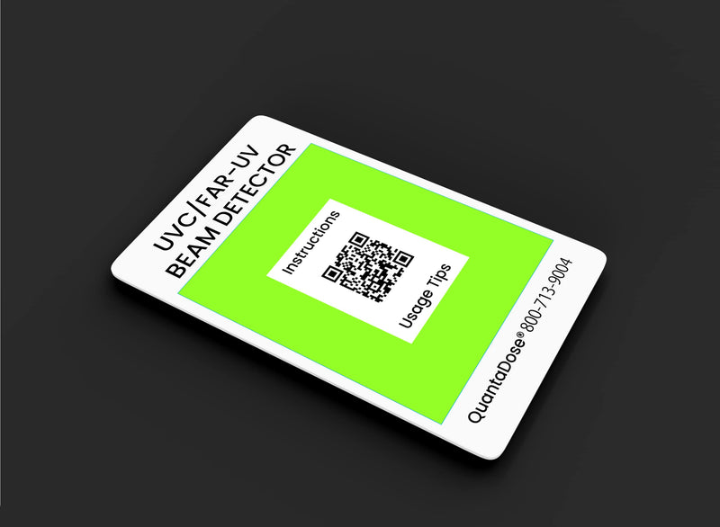 [Australia - AusPower] - 6-in-1 QUANTADOSE® Multi-Wavelength Bi-Luminescent UVA/UVB/UVC/Far-UVC Light Reusable Professional UV Test Card 