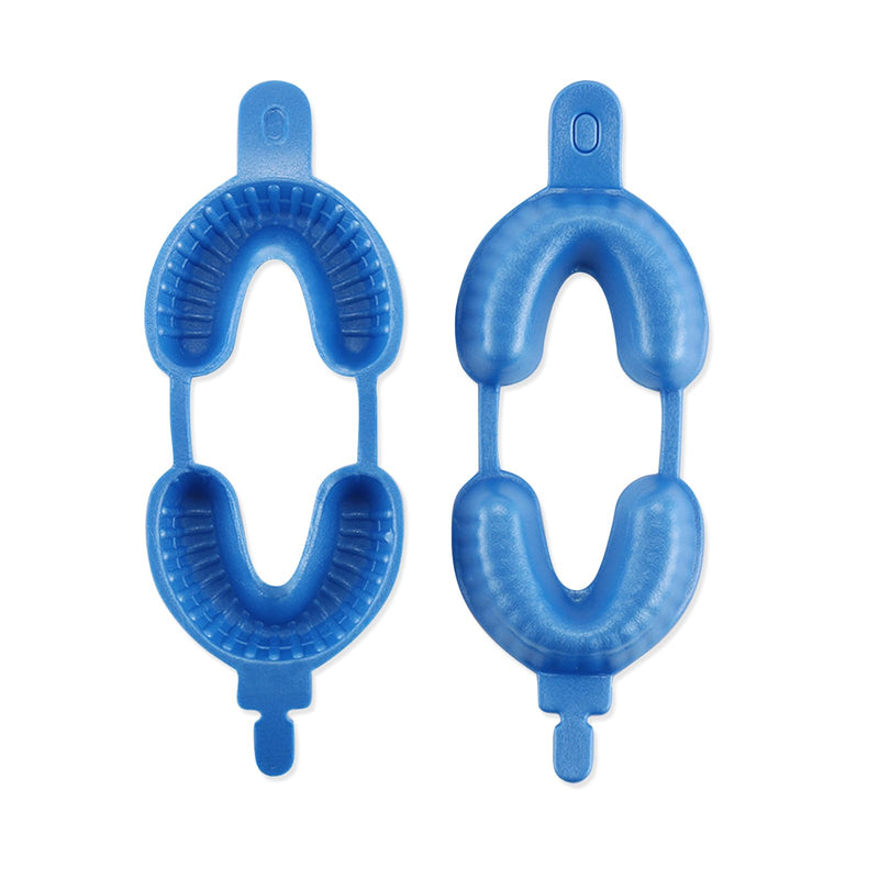 [Australia - AusPower] - JMU 50 Pairs Disposable Dental Fluoride Trays, Dual Arch Fluorinated Foam Tray Large 