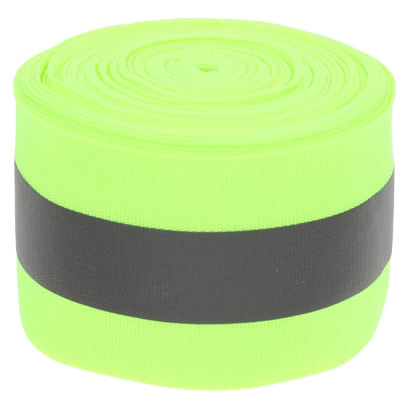 KESYOO Reflective Sew on Tape 15.5Ft Fluorescent Safety Ribbon High Visibility Webbing for Outdoor Sports Clothing Backpacks Pet Gear Night Visibility