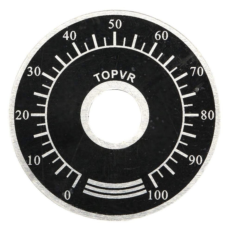 MF-A03 Potentiometer Knobs with Digital Dial Scale Plate Precise Adjustment for Electronics Projects DIY Crafters Pack of 5