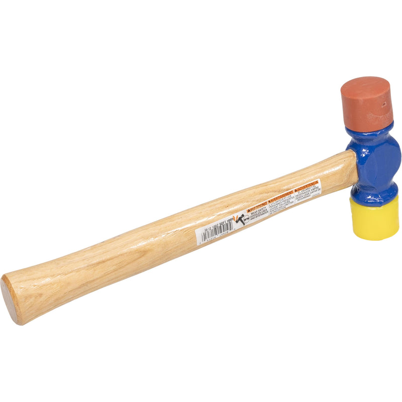 [Australia - AusPower] - VAUGHAN Soft Face Hammer, American High Carbon Steel Head, 12 oz, Made In The USA, SF12, VN19410 Red/Yellow 