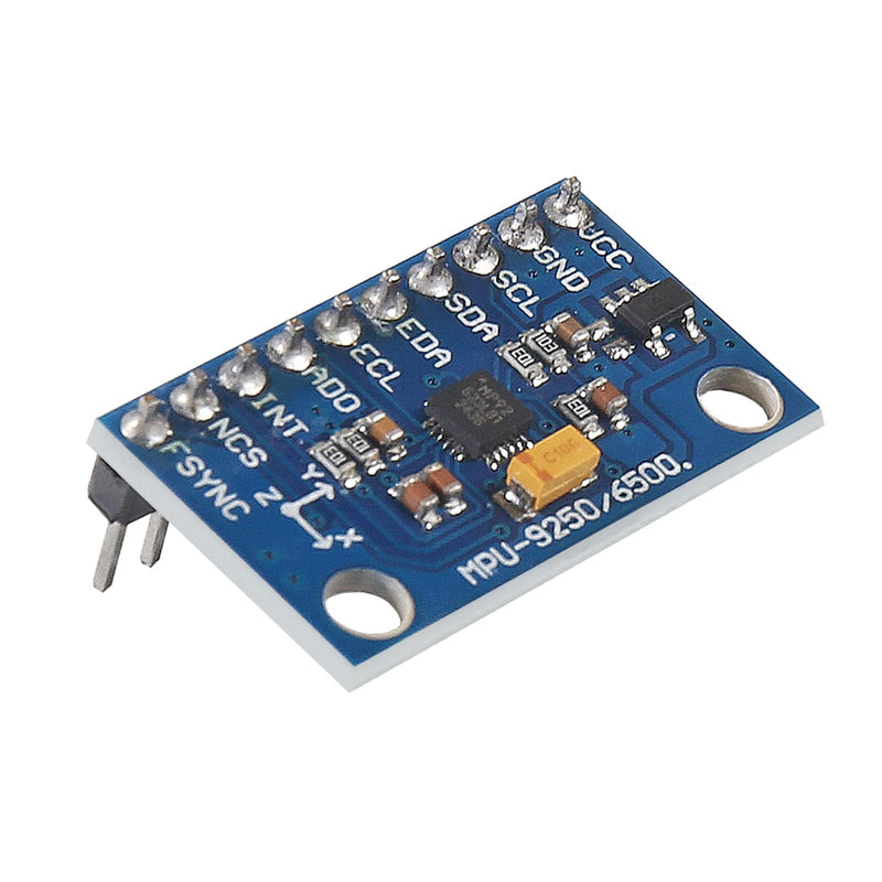 [Australia - AusPower] - MPU9250 GY-9250 9-Axis 9 DOF 16 Bit Gyroscope Acceleration Magnetic Sensor Pre-Soldered 9-Axis Attitude +Gyro+Accelerator+Magnetometer Sensor Module IIC/SPI MPU9250/6500 for Raspberry Pi ESP32 