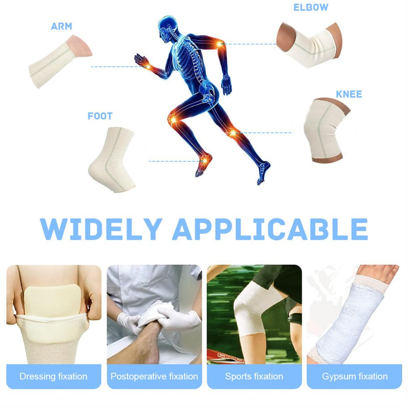 [Australia - AusPower] - Tubular Elastic Sport Bandage 2inch x 32.8 Feet Reusable Sleeve Stretch Dressing Retainer Gauze Stockinette Tubing for Arm Knees Legs 