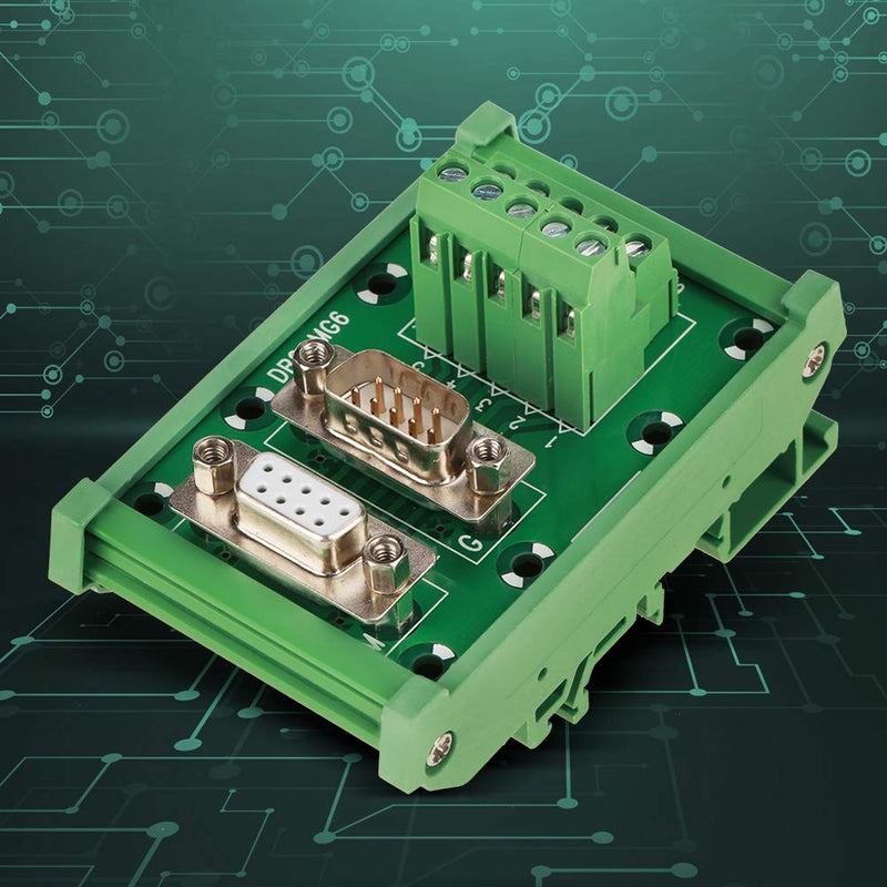 DB9 Breakout Board for DIN Rail Interface Module Industrial Automation Control Panel