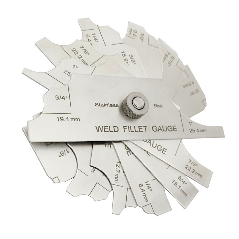 [Australia - AusPower] - 3pcs/Set MG-11 Cam Type Weld Gauge Metric & Inch + V-WAC Gage Biting Edge Stainless Steel Welding Gauge + MG-8 Bridge Cam Gage Welding Gauge 3 Kind of Welding Gauge Kit 